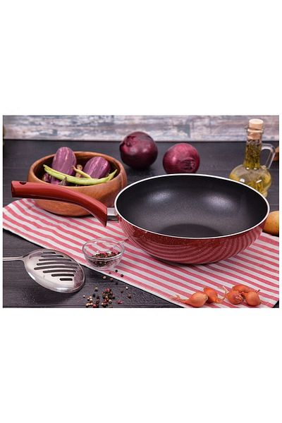 Taç 28cm Titan Granite Wok Pan