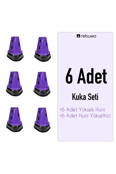 Rebuwo 6 Pieces Modular Skittle Set