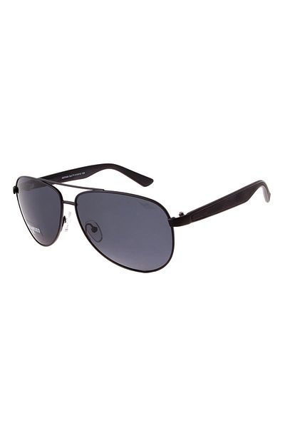 Angel Eyes Men's Sunglasses Drop Design Black Frame Polarized Black Glass