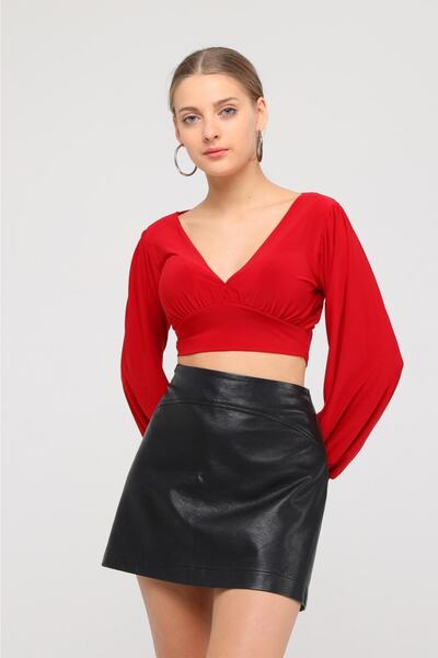 f-maskfashion Sandy Fabric Crop