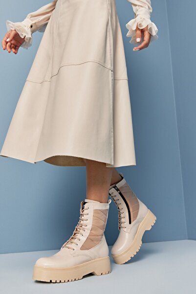 Hotiç Beige Women's Boots 01BOH256270A310