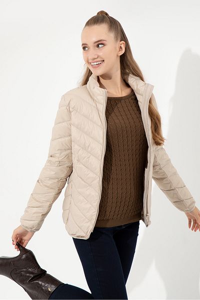 U.S. Polo Assn. Beige Women's Coat 50253400-vr049