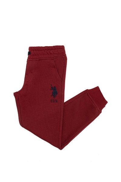 U.S. Polo Assn. Boy's Red Sweatpants - Garcıakıds, Elastic Leg