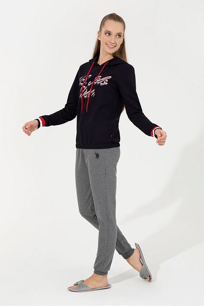 U.S. Polo Assn. Set pijamale gri pentru femei