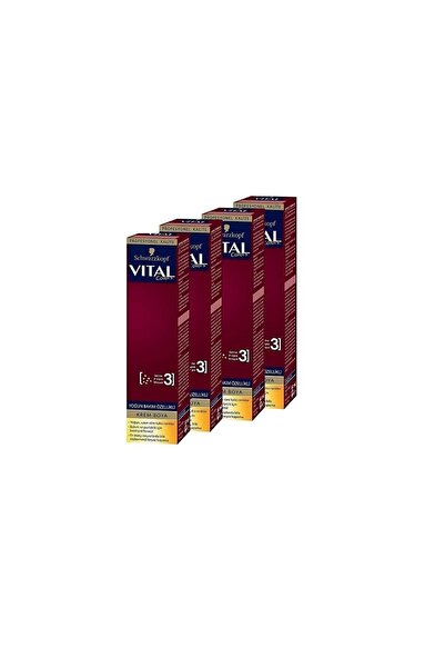 Schwarzkopf Vital Colors Krem Saç Boyası 5-68 Koyu Bronz Kahve X 4 Adet