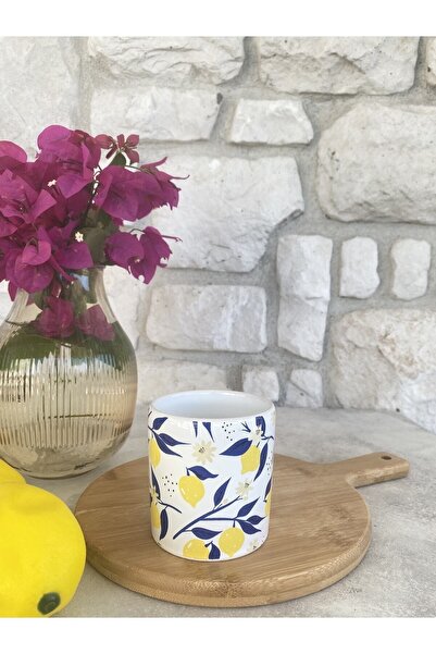 Vivas Lemon Double Coffee Cup, Double Turkish Coffee Cup Espresso Cup Coffee Cup (No Handle)