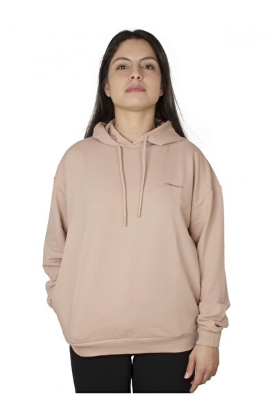 lumberjack Sn80 Basic Hoodie Sweat Pudra Kadın Sweatshirt