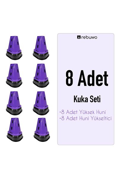 Rebuwo 8 Pieces Modular Skittle Set