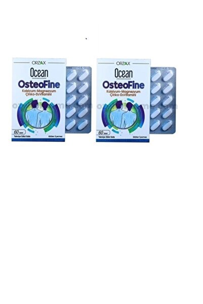 Ocean Osteofine Kalsiyum-magnezyum-çinko-d3 Vitamini 2'li Paket