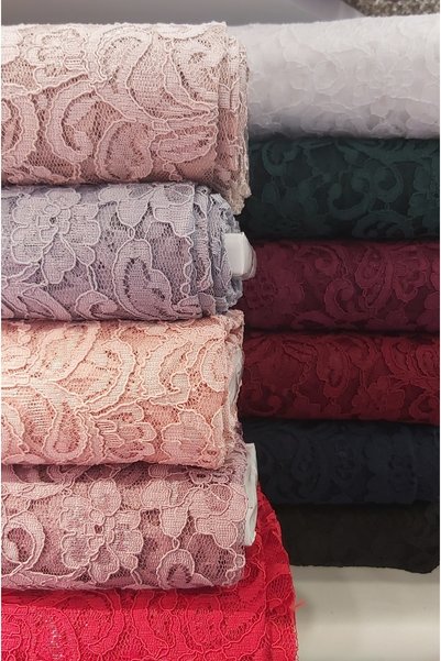 River Fabrics دانتيل سلكي لافندر