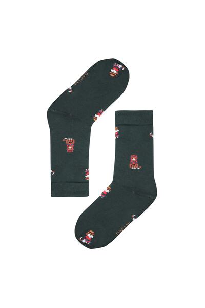 FUNDAZE Inca Kedi/köpek Desenli Bambu Çorap