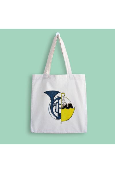 designedfy Πώς γνώρισα τη μητέρα σου υφασμάτινη τσάντα με στάμπα σαξόφωνου