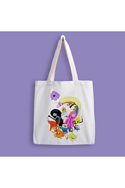 designedfy Adventure Time Printed υφασμάτινη τσάντα