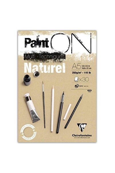 Clairefontaine Paint-on Naturel 250 г Натуральний багатофункціональний блок д...