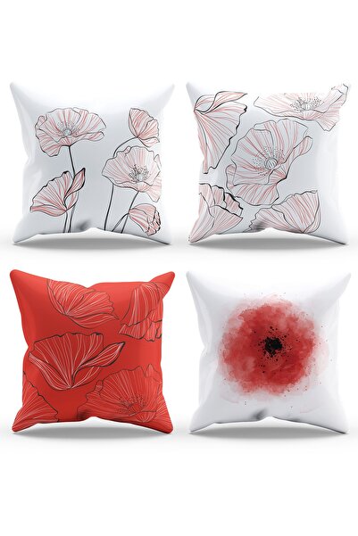 Moud's Dvostrana Štampano mak crvena Sa deznom 4-dijelna kombinacija Antilop ...