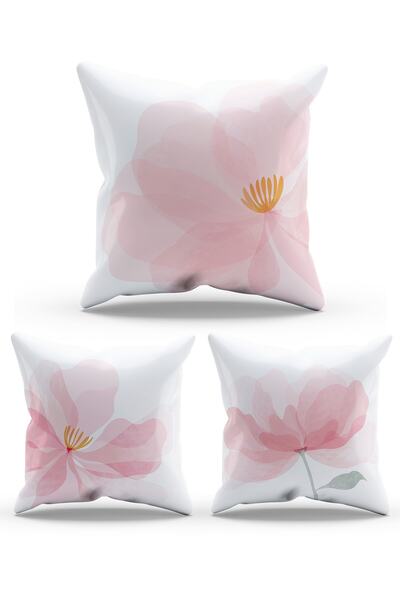 Moud's غطاء وسادة رمي مكون من 3 قطع من جلد الغزال مطبوع على الوجهين من Rabesa