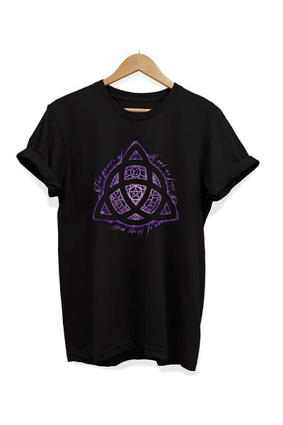remonz Μπλουζάκι 3 Witches Printed 100% Cotton Plus Size