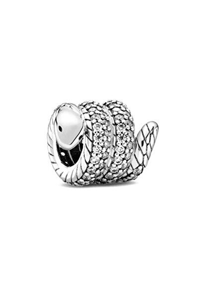 CHARMED Işıltılı Sarmal Yılan Charm (925 Ayar Gümüş)