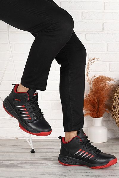 Jump (Αριθμός 36-40) 27800 Μαύρο - Κόκκινο Ορθοπεδικό Unisex Παπούτσια Μπάσκετ