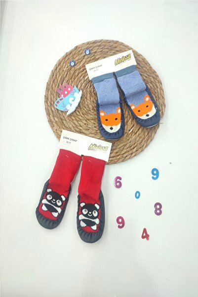 dubi baby Anti-Slip Baby 2 Pieces of Sandal Socks