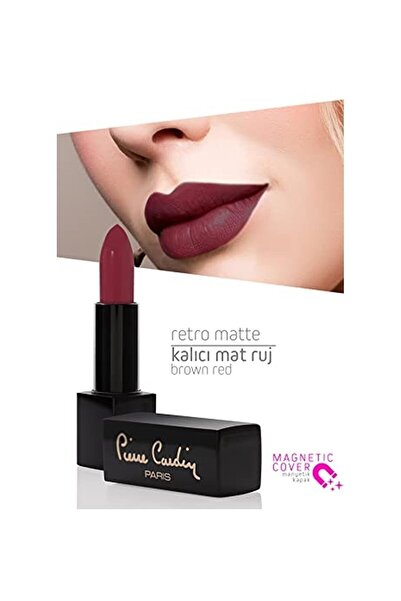 Pierre Cardin أحمر شفاه روبي ريد ريترو مطفي - 154 أحمر شفاه