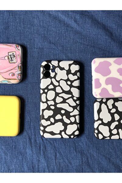 izzytech حافظة إطلاق آيفون 11 مع حماية للكاميرا، نموذج بقرة سوداء، جزء داخلي ...