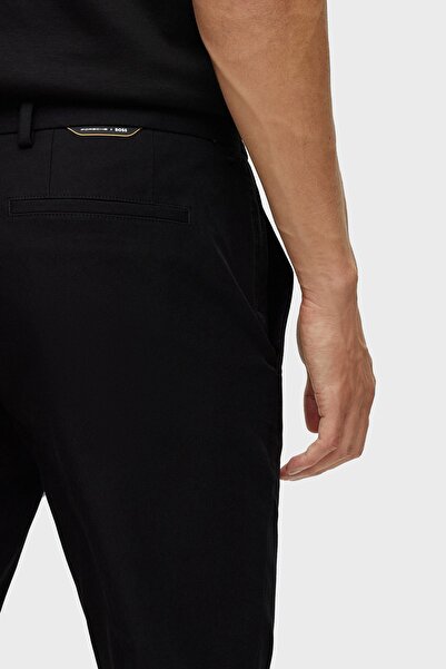 BOSS Slim Fit Normal Waist Cotton Trousers Men's Trousers 50478294 001