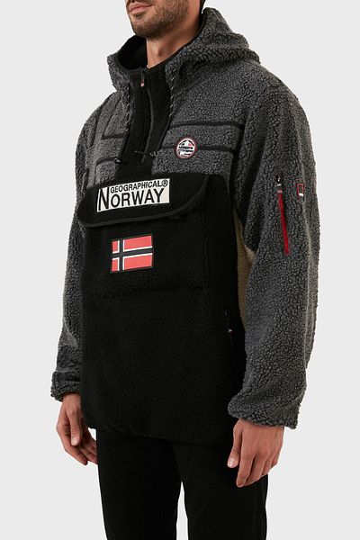Norway Geographical Ανδρικό Fleece - Μαλακή Υφή, Ψυχρή Ανθεκτική, Κουκούλα Rıakolo