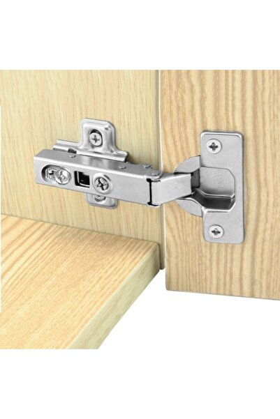 Hafele Tas Menteşe Metalla 110 Yavaşlatıcılı Yarım Deve Boynu 48/6 Paslanmaz Çelik Renk