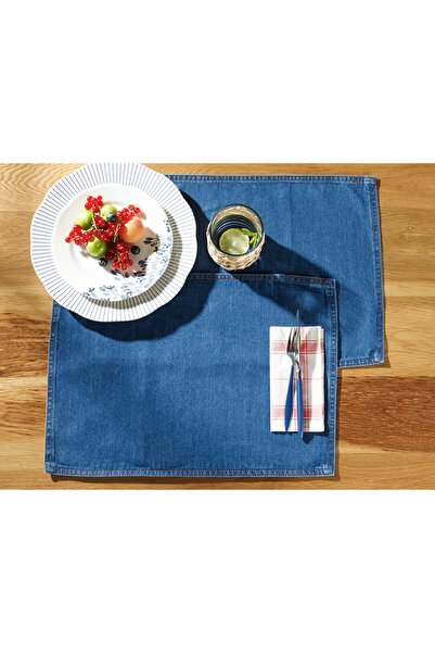 English Home Peggy Pamuk 2'li Amerikan Servis 30x45 Cm İndigo