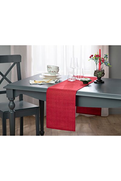 English Home Poliester Runner Roşu