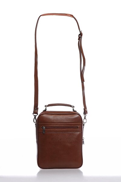 Grande 4587 100% Genuine Leather Men's Handbag Crossbody Bag Brown