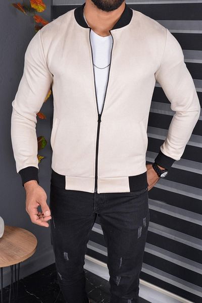 Oksit Ανδρικό σουέτ τζάκετ Eddy Extra Slim Fit Seasonal