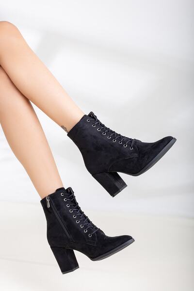 LİLLA Kadın Bağcıklı Yüksek Topuklu Bot