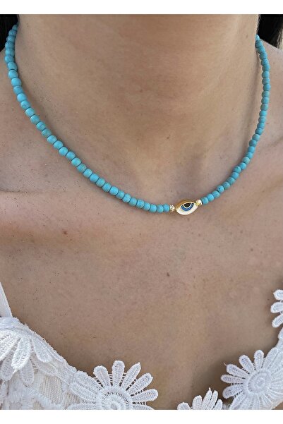 takıtarzım قلادة العين النسائية الفيروزية