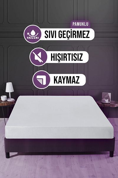 VAVEY Vodotěsný, voděodolný, nepropustný, nepropustný chránič matrace, matrace, mikro chránič matrace, matrace, vybavená základna