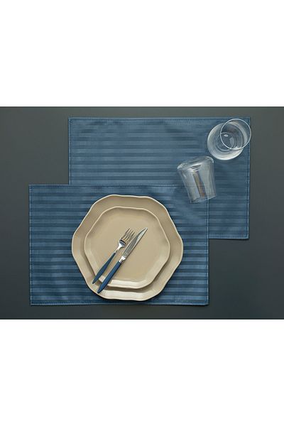 English Home Shine Line 2-Pece American Service 30x45 cm Navy Blue