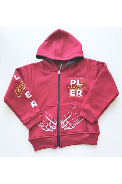 Mini Moni Hooded Pocket Ribbed Sweatshirt