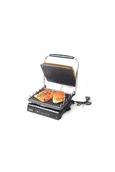 Dökümix Ultra Plus Organic Cast Iron Grill & Toaster with Gold Grill Apparatus, brush, oil pot