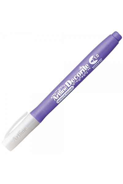 artline Marker Decorite cu vârf flexibil tip pensulă: Mov metalic