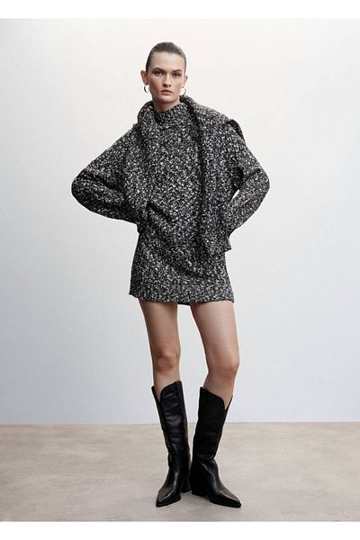 MANGO Woman Wrapped Knitwear Dress