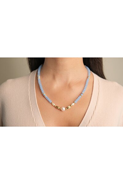 Atelier Sriza Kristal Taşlı Kolye