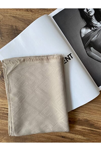 Nilbutik Şal jacquard din bumbac cu model Hijab pentru femei