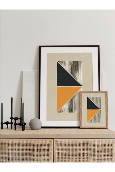 Postifull Pictură murală minimalistă și estetică, poster fără încadrare, decor de perete pentru hol, bucătărie și birou