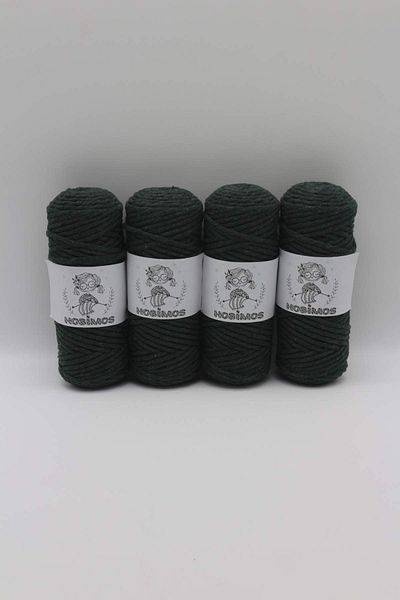 Hobimos Σχοινί μακραμέ σκάλισμα 3 mm Single Twist 4x250 - 1 Kg Βαμβακερό σχοινί μακραμέ