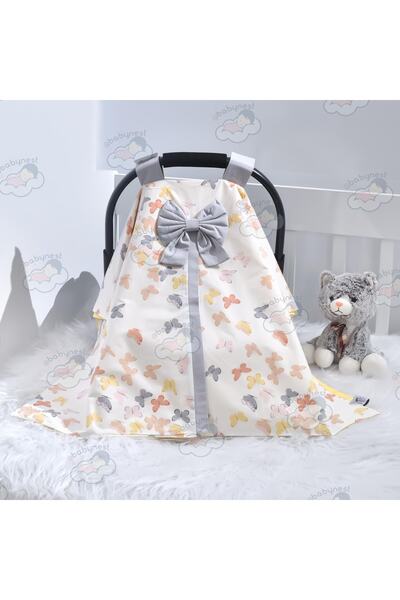 ebabynest Kelebek Serisi Sarı Puset Örtüsü V3