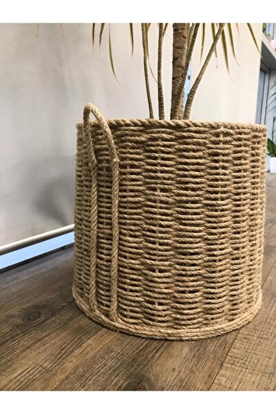 Veneris Design Hasır Saksı, Çiçeklik, Sepet Saksı