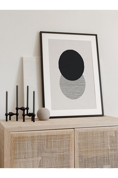 Postifull Pictură murală minimalistă și estetică, poster fără încadrare, decor de perete pentru hol, bucătărie și birou