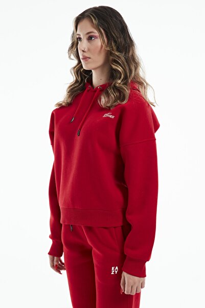 Eazy Co Дамски червен зимен анцуг Eazy Premium Basic