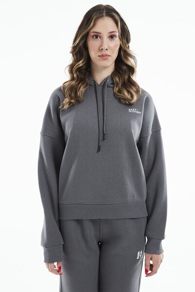 Eazy Co Eazy Kadın Basic Füme Premium Kışlık Eşofman Takım